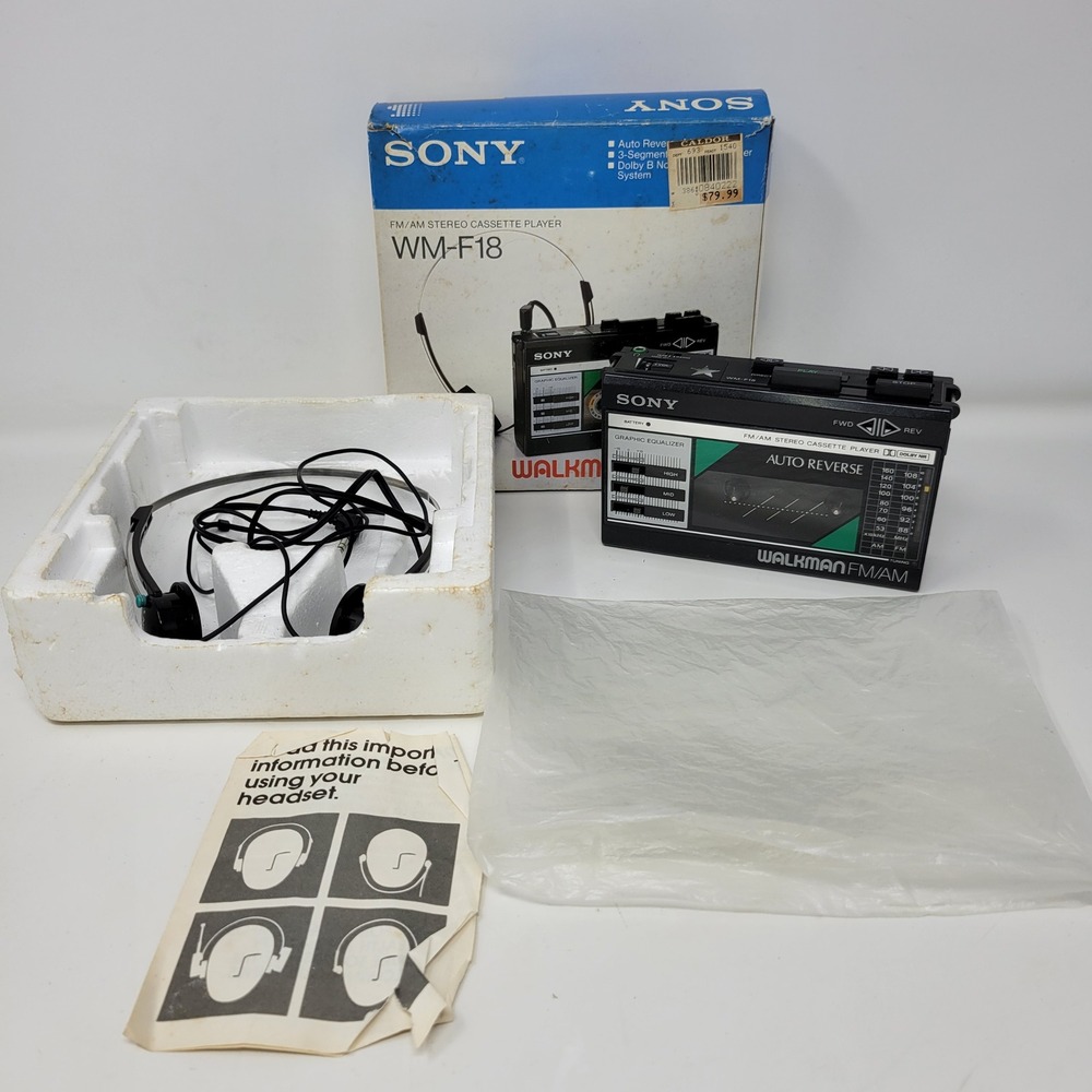 Sony WM-F18 28 Walkman AM/FM Stereo Cassette Player TESTED WORKS READ - Picture 1 of 16
